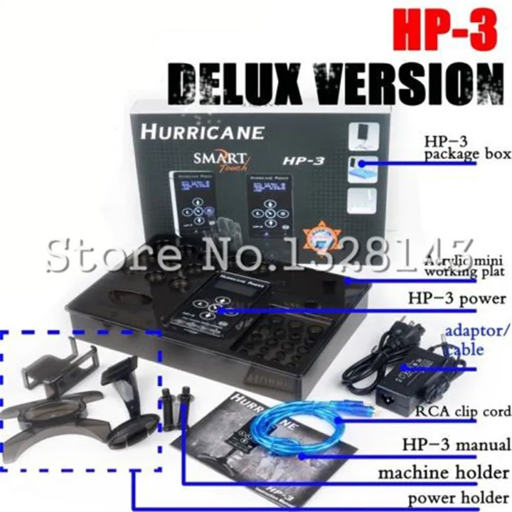 

Wholesale Hurricane Power PH-3 Newest Digital Tattoo Machine Power Supply Clipcord Kit free shipping