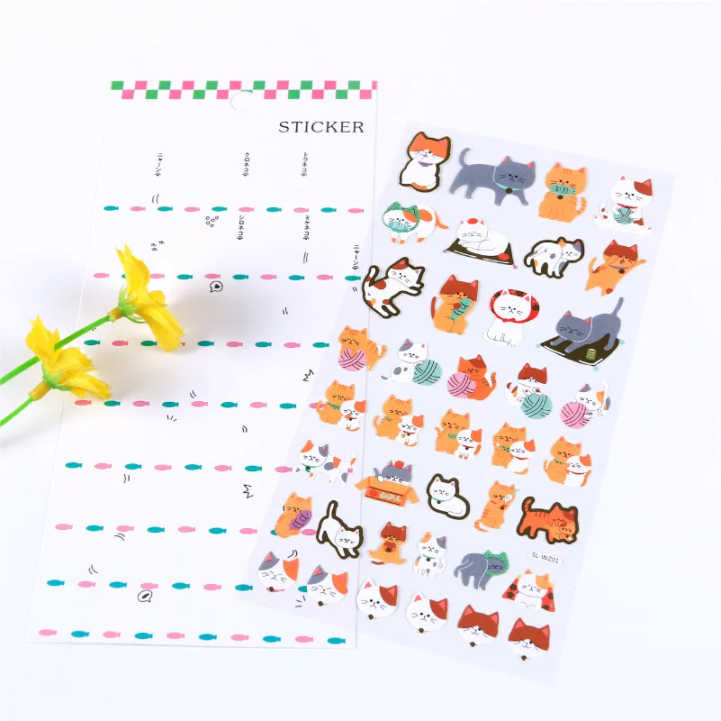 1 шт. Kawaii shaba inu наклейки с героями мультфильмов декоративные DIY планировщик