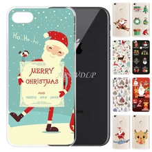 

Happy New Year Merry Christmas Printed Soft Silicone TPU Case for iPhone 8/7 4.7" Anti-Scratch Cover Coque Funda