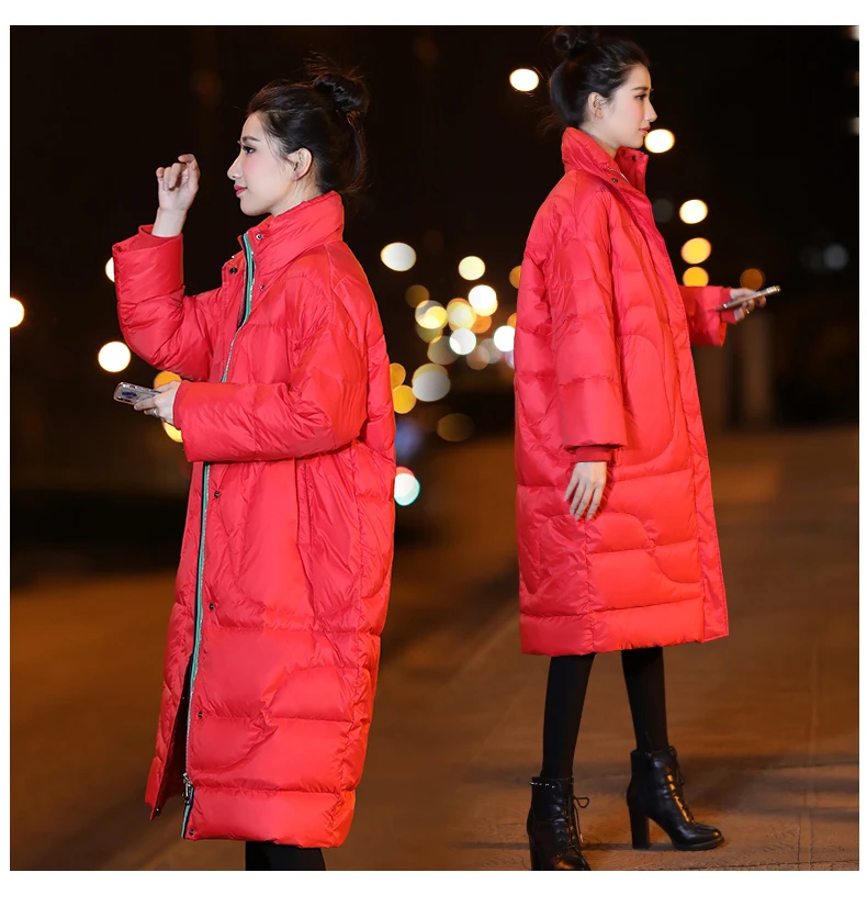 2019 Winter New Down Jacket Medium And long Section Large Size Women's Winter Jackets  Casual Fashion Coat Female (19)
