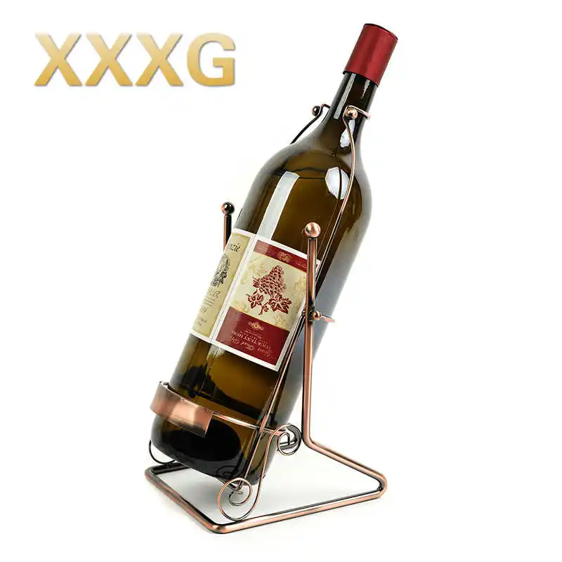 

XXXG / 1.5 L / 5 L 3 L European wine wine rack shelf rack wine five liters of bottled craft ornaments ou shi, wrought iron red