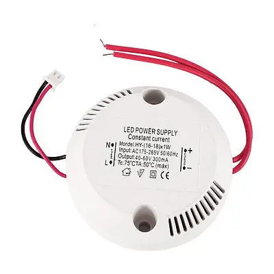 

AC 175-265V to 40-60V 320mA (16-18)x1W Power Supply Transformer for LED Light