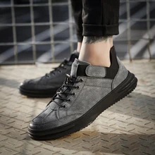 Мужская прогулочная обувь из натуральной кожи; высококачественные мужские кроссовки на шнуровке; Водонепроницаемая спортивная обувь для мужчин; большие размеры 39-44