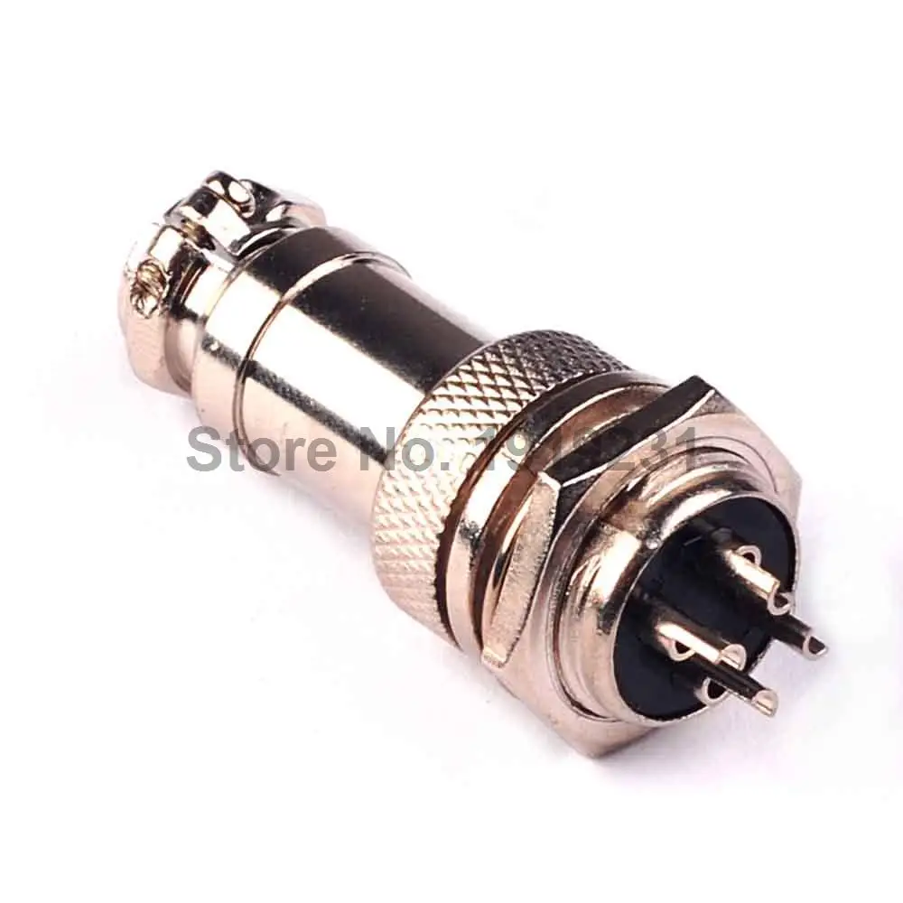 

20pair GX16 GX16-4 4 Pin Male & Female Diameter 16mm Wire Panel Connector circular connector Socket Plug