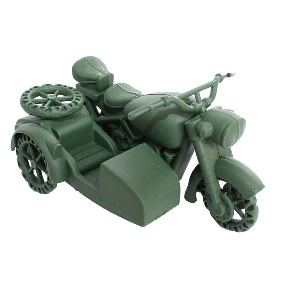 Simulation Motorbike Vehicle Model for Army Base Playset Accessories Sand Scene Model Toy Kids Games Gift