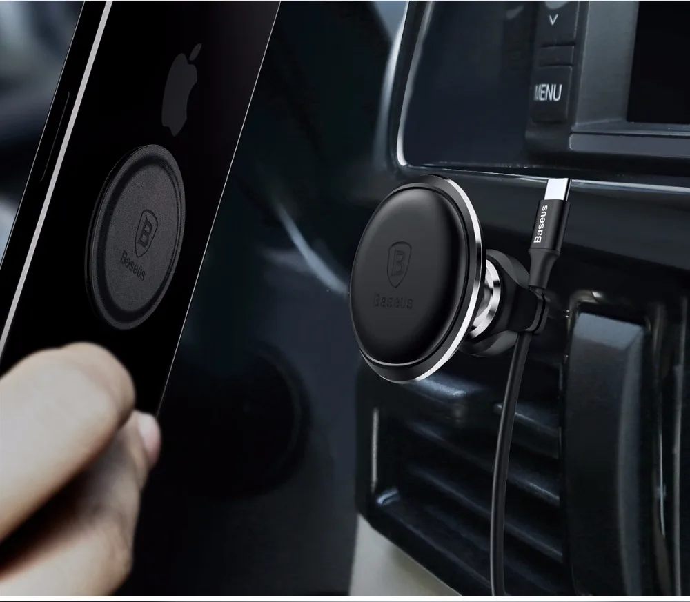 cell phone stand for desk Baseus Car Phone Holder for iPhone X 8 Samsung GPS Mobile Phone 360 Degree Universal Magnetic Holder Stand Car Air Vent Mount phone stand holder