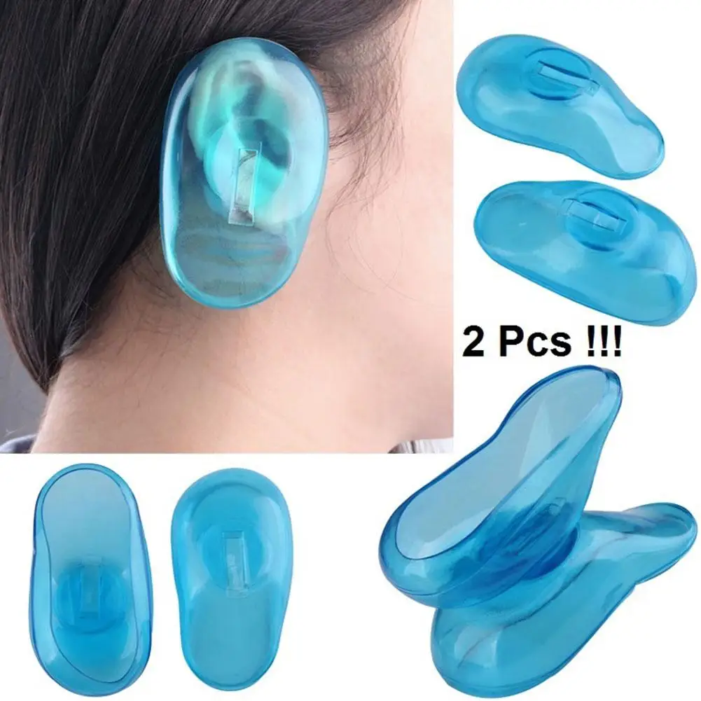 

1pair/set Pro Salon Clear Silicone Ear Cover Ear Protection Hair Dye Shield Protect Color Styling Tool Accessories Hair Care