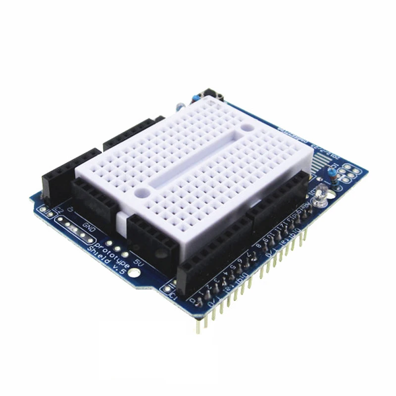 UNO Proto Shield prototype expansion board with SYB 170 mini breadboard