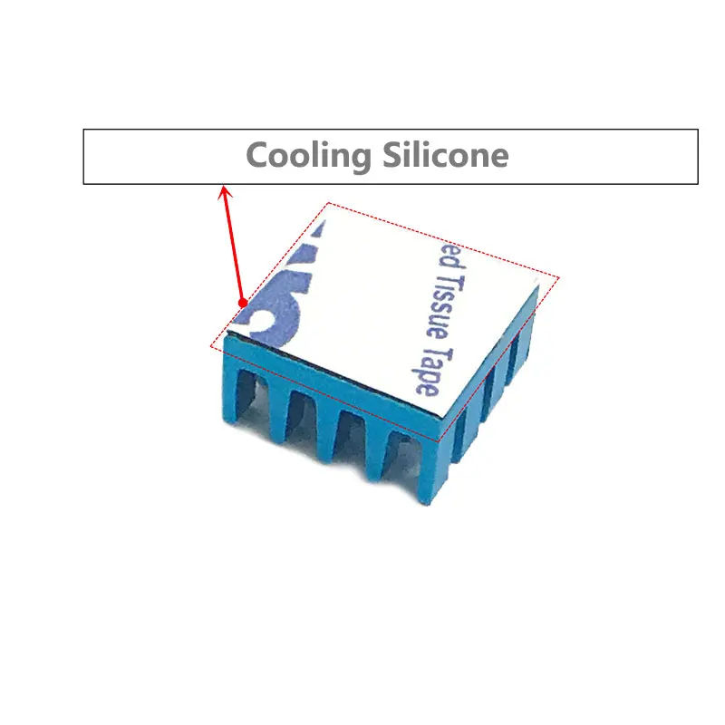 Горячая 50 шт. AL6063 Серебряная Защита алюминиевый профильный радиатор 14*14*7 мм Мотор электронный DIY печатная плата Ram охлаждающий модуль