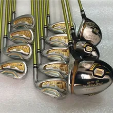 3 звезды Honma S-06 Гольф полный набор клюшки для гольфа драйвер+ проход древесина Утюги клюшка R/S/SR гибкий графит вал с крышкой на голову