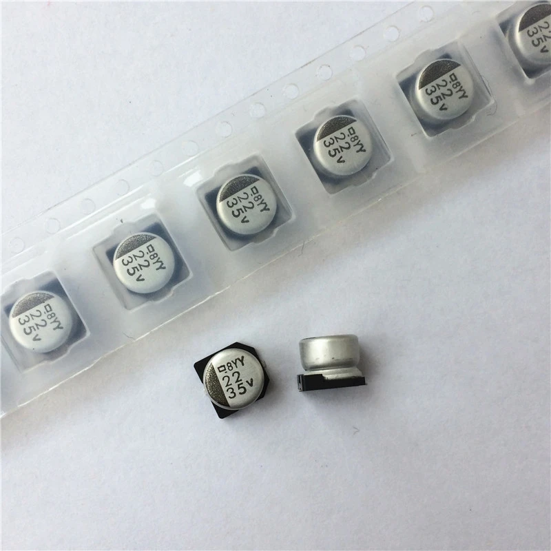 50ピース22 Uf 35ボルト日本ケミコンncc Mvyシリーズ6 3 5 2ミリメートル低インピーダンス35v22uf Smd アルミ電解コンデンサ Electrolytic Capacitors Aluminum Electrolytic Capacitorsmd Aluminum Electrolytic Capacitor Aliexpress