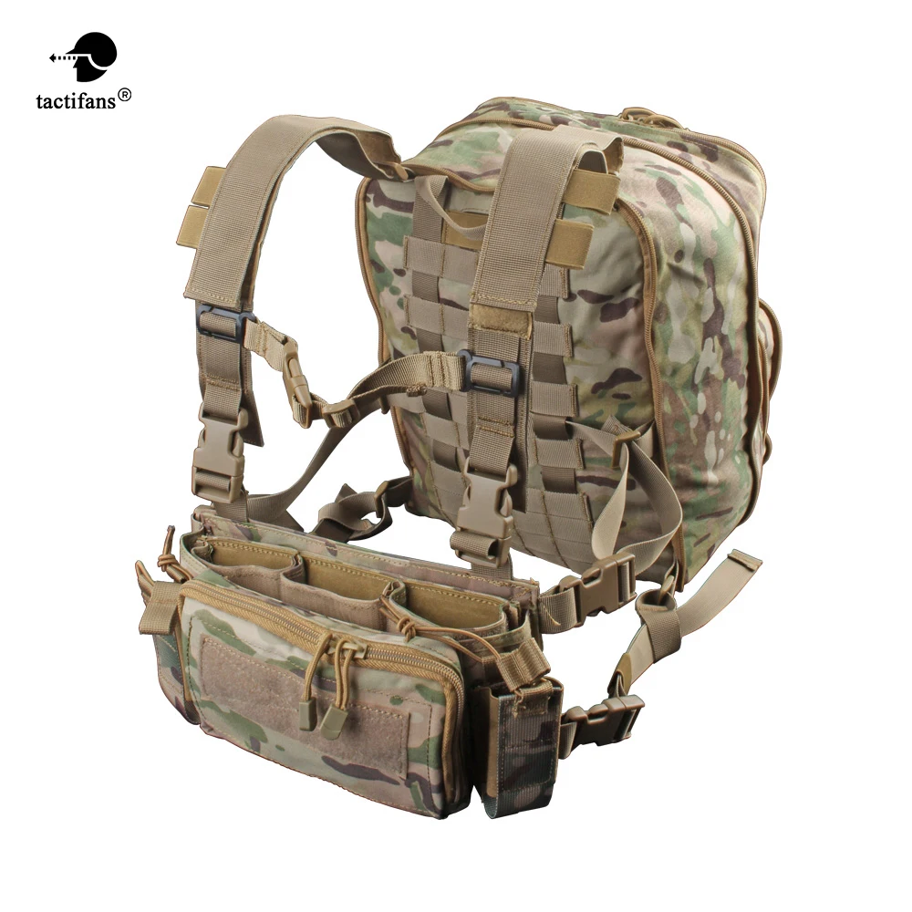 Flatpack D3 Plus Backpack Hydration Chest Rig Vest Armor Rifle AK M4 Pistol Magazine Pouch
