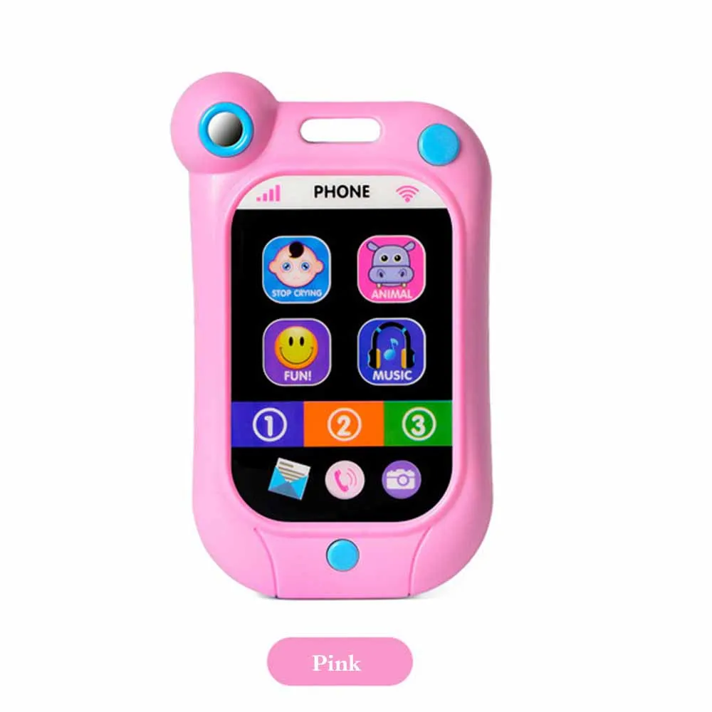 

Baby rattles & mobiles,baby stop crying touch screen simulation smartphone Music Remote Early Educational kid Toys Learning