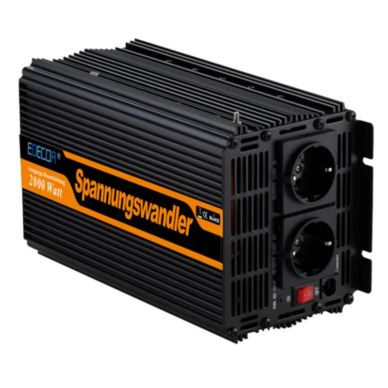 EDECOA power inverter 2000w/4000 watt DC 24V AC 230V