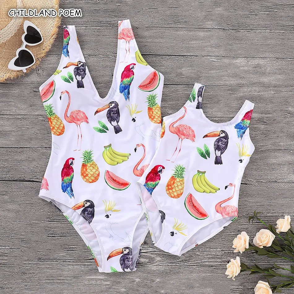 

Mother Daughter Matching Swimsuit Family Matching Mommy And Me Swimwear Clothes Family Look Mom And Daughter Bathing Suit