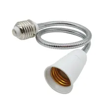 1 шт. E27 для E27 гибкий удлинитель адаптер разъем светодиодный свет лампа держатель 20 см/30 см/40 см/50 см/60 см