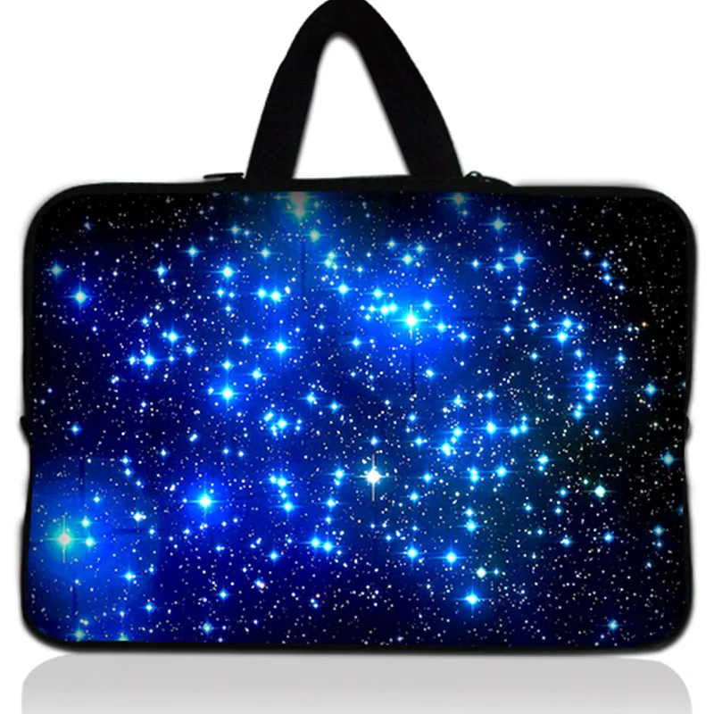 

Blue Galaxy Notebook Bag Zipper Neoprene Laptop Sleeve Case Carry Pouch For 10'' 12 '' 13 '' 14 '' 15'' 17'' HP Dell Macbook PC