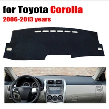Rkac приборной панели автомобиля крышка коврик для Защитные чехлы для сидений, сшитые специально для TOYOTA COROLLA 2006-2013 лет левым dashmat pad Даш коврик аксессуары для приборной панели