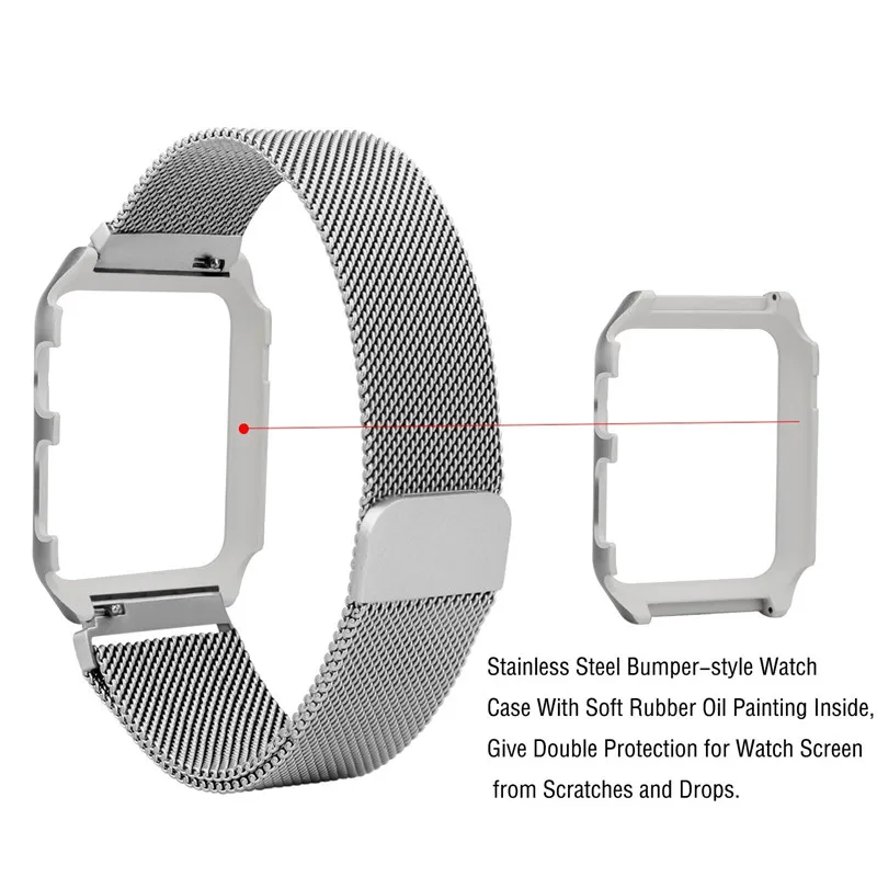 10PCS 38/42mm Strap For Apple Watch Stainless Steel Mesh Magnetic Replacement Wrist Band With Protective Case For iWatch 1 2/3 10PCS 38/42mm Strap For Apple Watch Stainless Steel Mesh Magnetic Replacement Wrist Band With Protective Case For iWatch 1 2/3