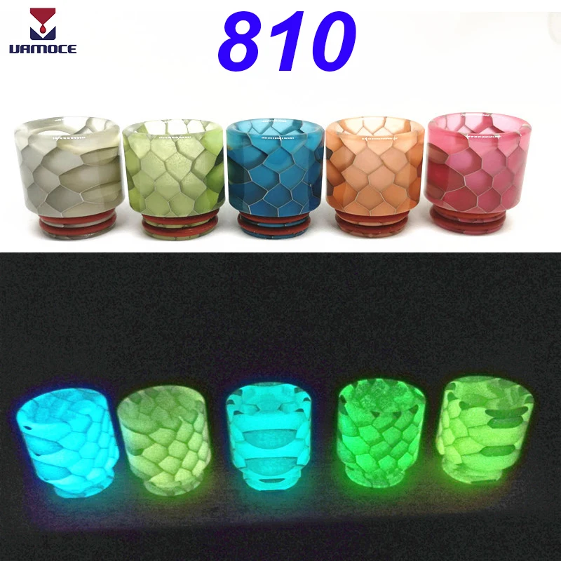 

VAMOCE Vape 810 Drip Tip luminous Driptip Type Electronic Cigarette Mouthpieces E Cig Accessories For RDA RDTA Atomizer