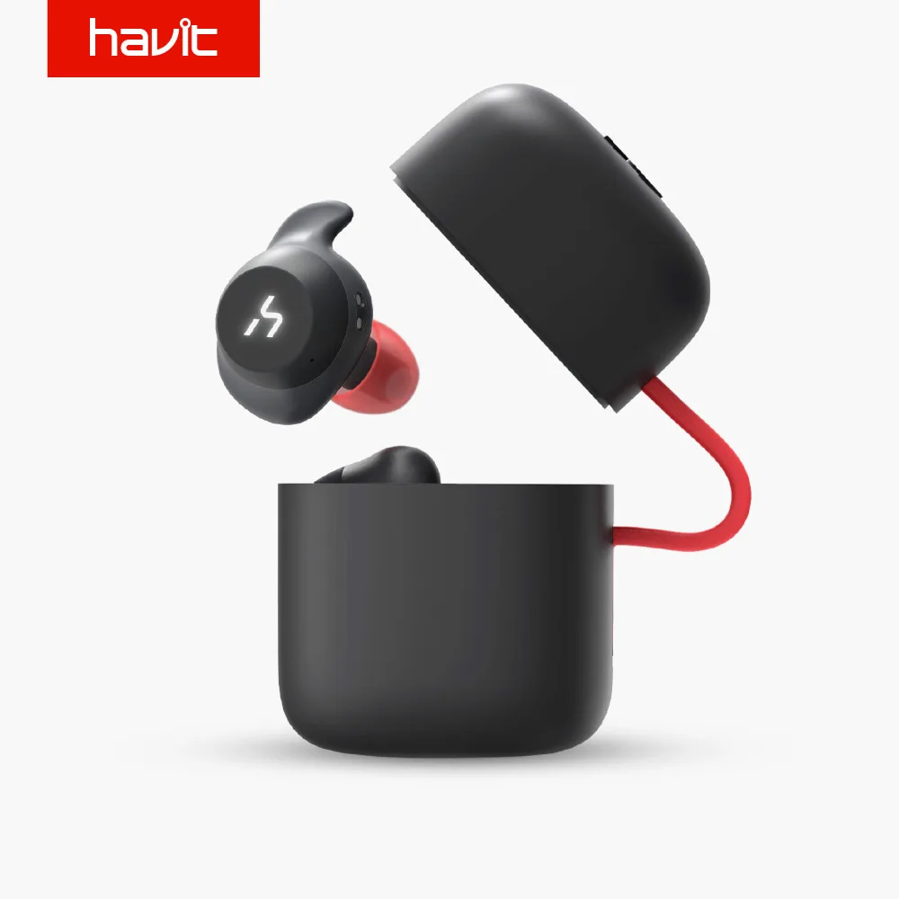 HAVIT TWS Bluetooth наушники настоящие Беспроводные спортивные водонепроницаемые 3D