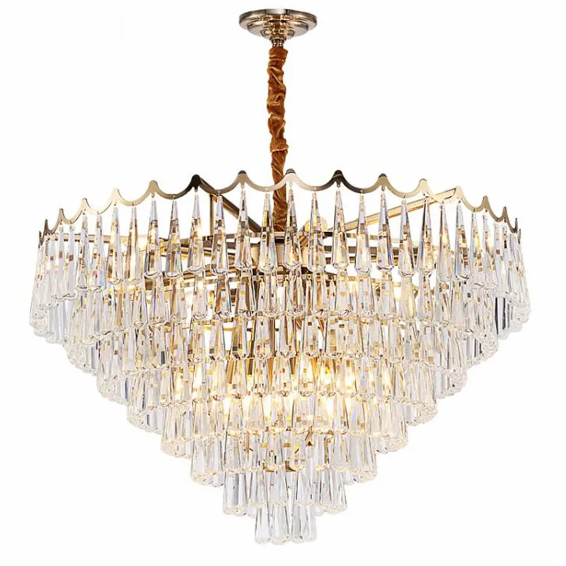 Modern Water drop shape crystal chandeliers New arrival luxury design chandelier AC110V 220V