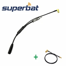 Superbat FM/AM к DAB/FM/AM автомобильный радиоантенна конвертер с SMB к SMA антенный адаптер кабель