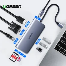 Ugreen Thunderbolt 3 Dock Adapter USB Type C to 3.0 HUB HDMI Type-C Converter for MacBook Huawei Mate 20 P20 Pro USB-C Adapter