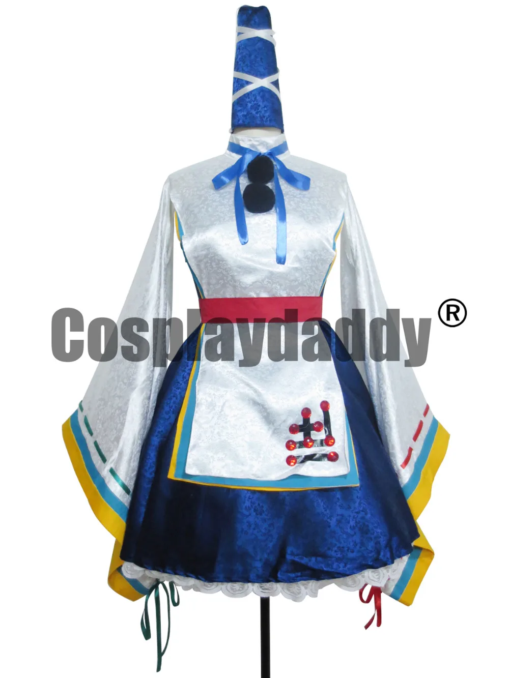 Костюм для косплея Touhou Project десять желаний Mononobe no Futo платья Лолиты M006 |