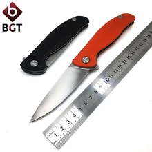 BGT 111 складной карманный нож боевой выживания Тактические уличные ножи для охоты кемпинга EDC инструменты D2 лезвие G10 Ручка шарикоподшипник