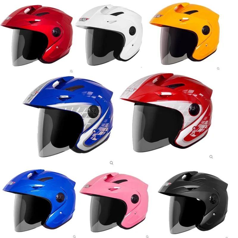 Motorcycle helmet female summer four seasons safety helmet anti uv