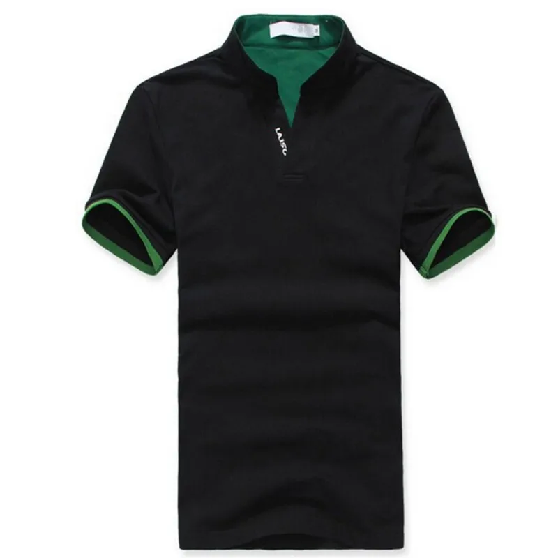 Дышащая спортивная мужская футболка M-XXXL дропшиппинг Стенд воротник футболка с коротким рукавом футболка 6 цветов