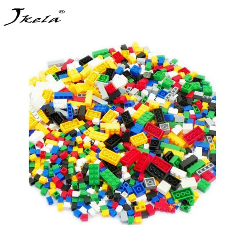 

[Hot] 1000Pcs DIY City Creative Building Blocks Bricks Educational toys Compatible Legoingly Douple Bricks For Children Gifts