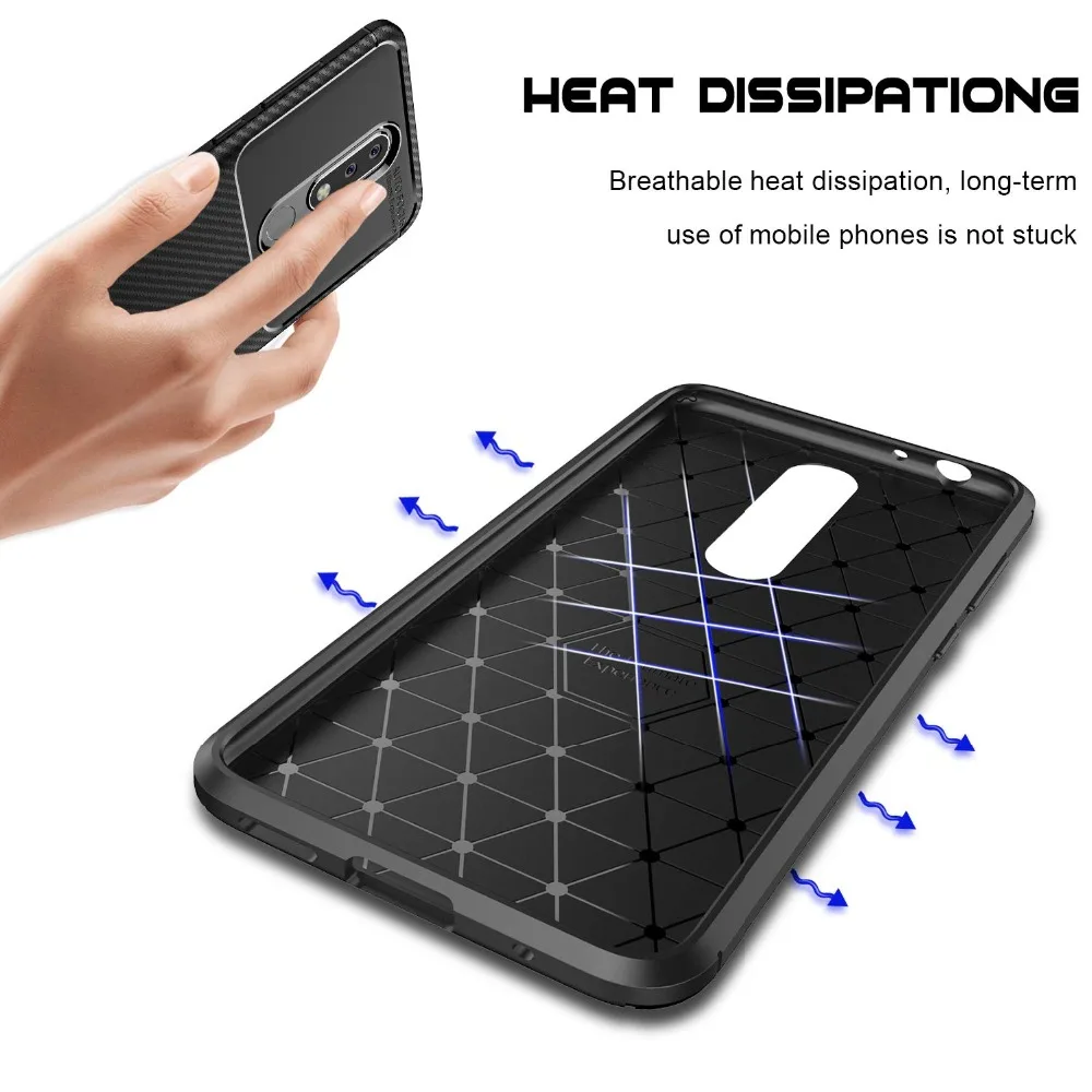 Case For Nokia 2.1 3.1 5.1 6.1 7.1 8.1 Plus X5 X6 X7 Cover Soft Silicone Carbon Fiber Case For Nokia 9 Pureview 4.2 1 Plus Cover (7)