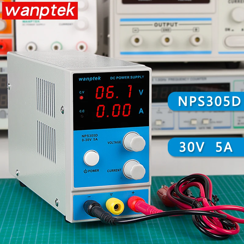 

wanptek NPS305D DC Power Supply Mini Voltage Regulators Adjustable Digital Display Laboratory Switching Power
