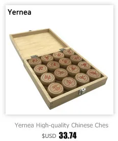 Yernea высококачественный деревянный китайский Шахматный набор, складная шахматная доска, китайские традиционные шахматы, полимерные шахматы, новые настольные игры