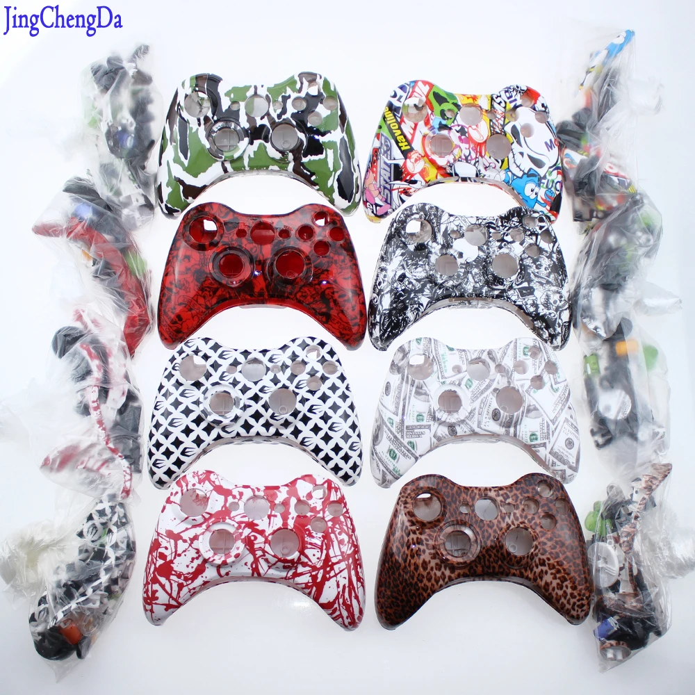 

camouflage Red White Ghosts Replacement Housing For XBOX 360 Controller Shell