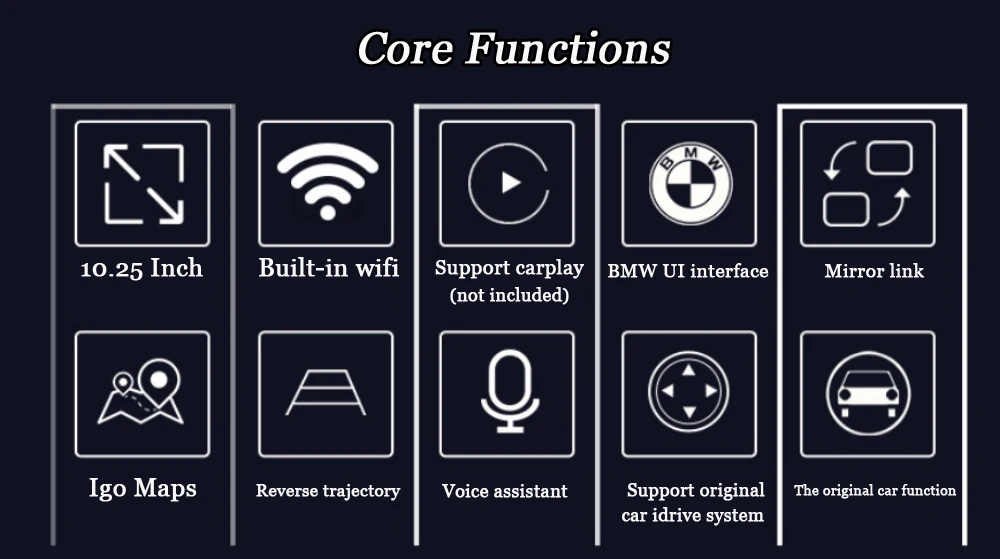 Clearance Liandlee For BMW X6 E71 2011~2014 Original CIC System Radio Wifi BT Idrive AUX Carplay GPS Map Navi Navigation Multimedia NO DVD 4