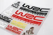 12x12cm WRC FIA World Rally DAKAR Badge Multicolors Sticker Set Refitting Car Styling Decals DIY Window Exterior Interior Decor