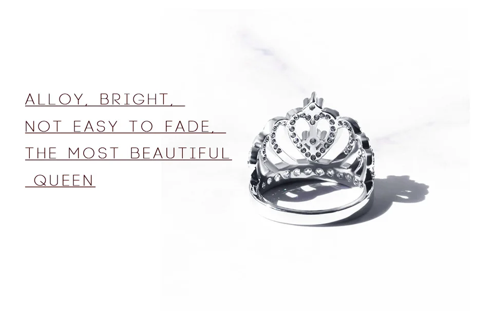X& P Свадебные винтажные античные серебряные кольца с кристаллами в виде короны для женщин, обручальное модное роскошное кольцо с кубическим цирконием AAA, ювелирные изделия