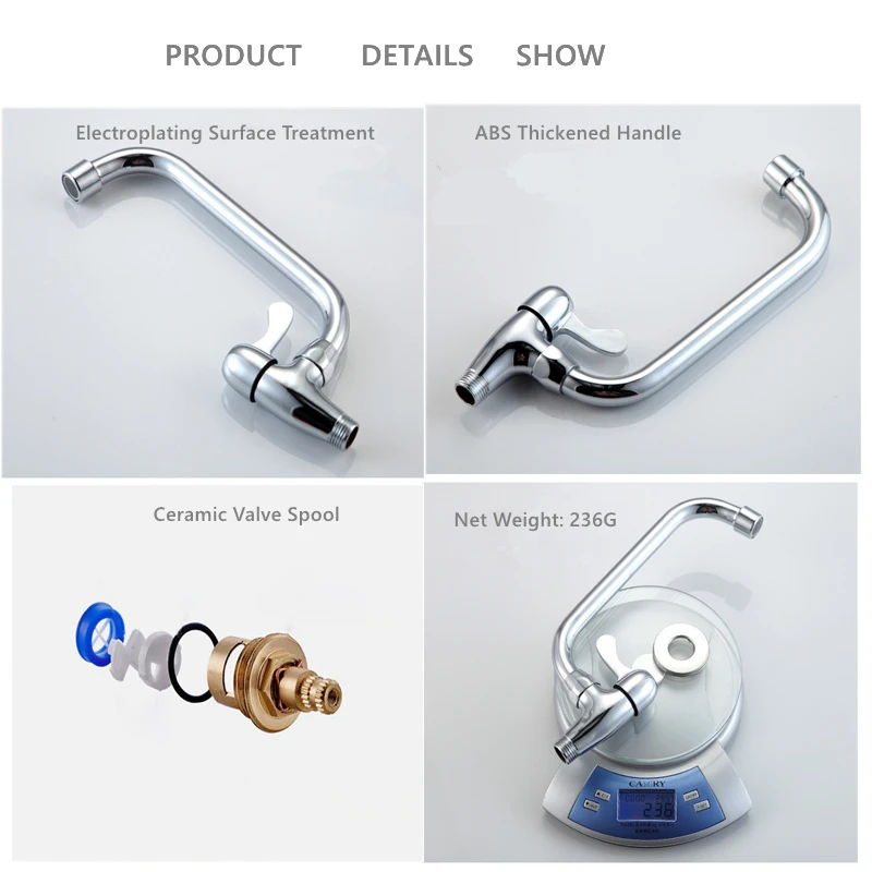 Kitchen Faucet Tap 1 Hole Single Handle Single Cold Water Faucet Tap Low Price Supporting to Mixed Batch of Tap Traditional Type