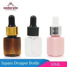 Sedorate 50 шт./лот мини флаконы 10 мл ПЭТ пластиковые бутылки для капельницы косметические эфирные масла пипетки ящички для парфюмерных изделий JX120-2