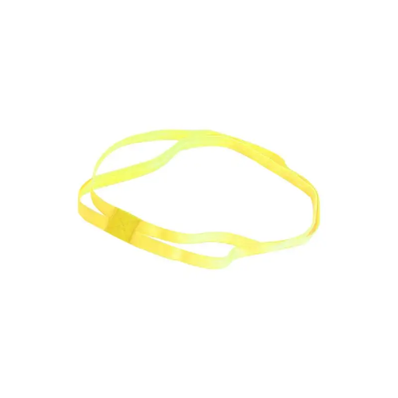 Для женщин мужчин головные повязки для йоги спорт оголовье анти-скольжения Эластичный карамельный цвет Sweatband футбол Йога Бег езда на велосипеде двойной головк - Цвет: Цвет: желтый