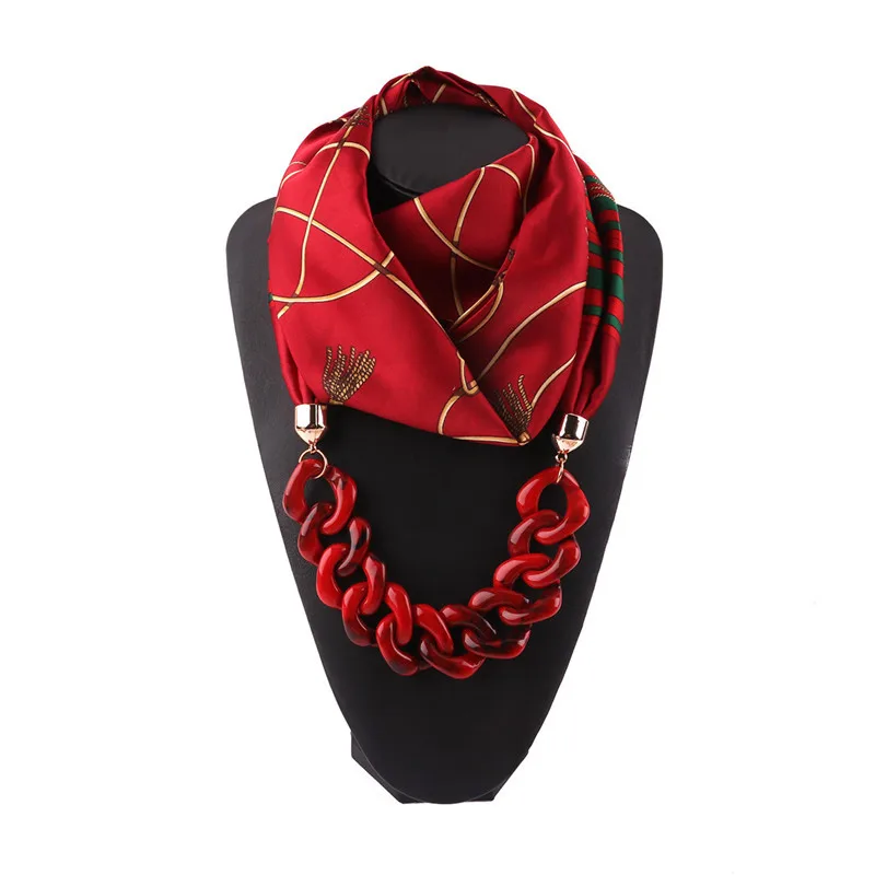 Для женщин Сплошной Цепочки и ожерелья зима теплая Jewelry Кулон шарф хлопка женские накидки капли воды мягкие Мусульманский Хиджаб Платки
