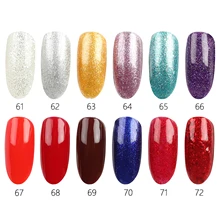 12 мл УФ гель лак для ногтей светодиодный гель Лак чистый цвет Декоративный Лак для ногтей лак для ногтей 72 цвета доступный инструмент для ногтей