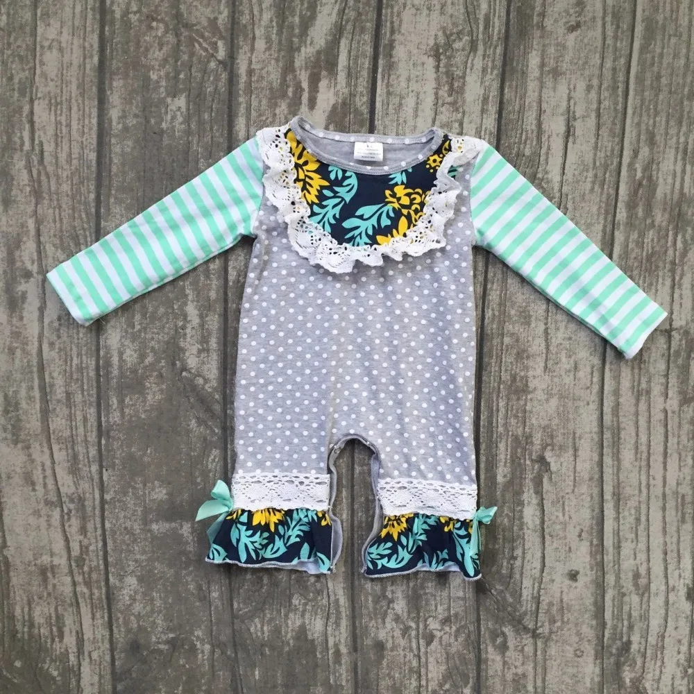baby girls boutique romper infant baby girls romper toddler girls grey