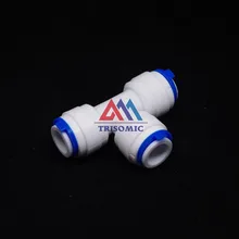 3/8 "OD צינור qucik חיבור סוג T RO מים מחבר אבזרי חיבור אקווריום RO מים מסנן אוסמוזה הפוכה מערכת(China)