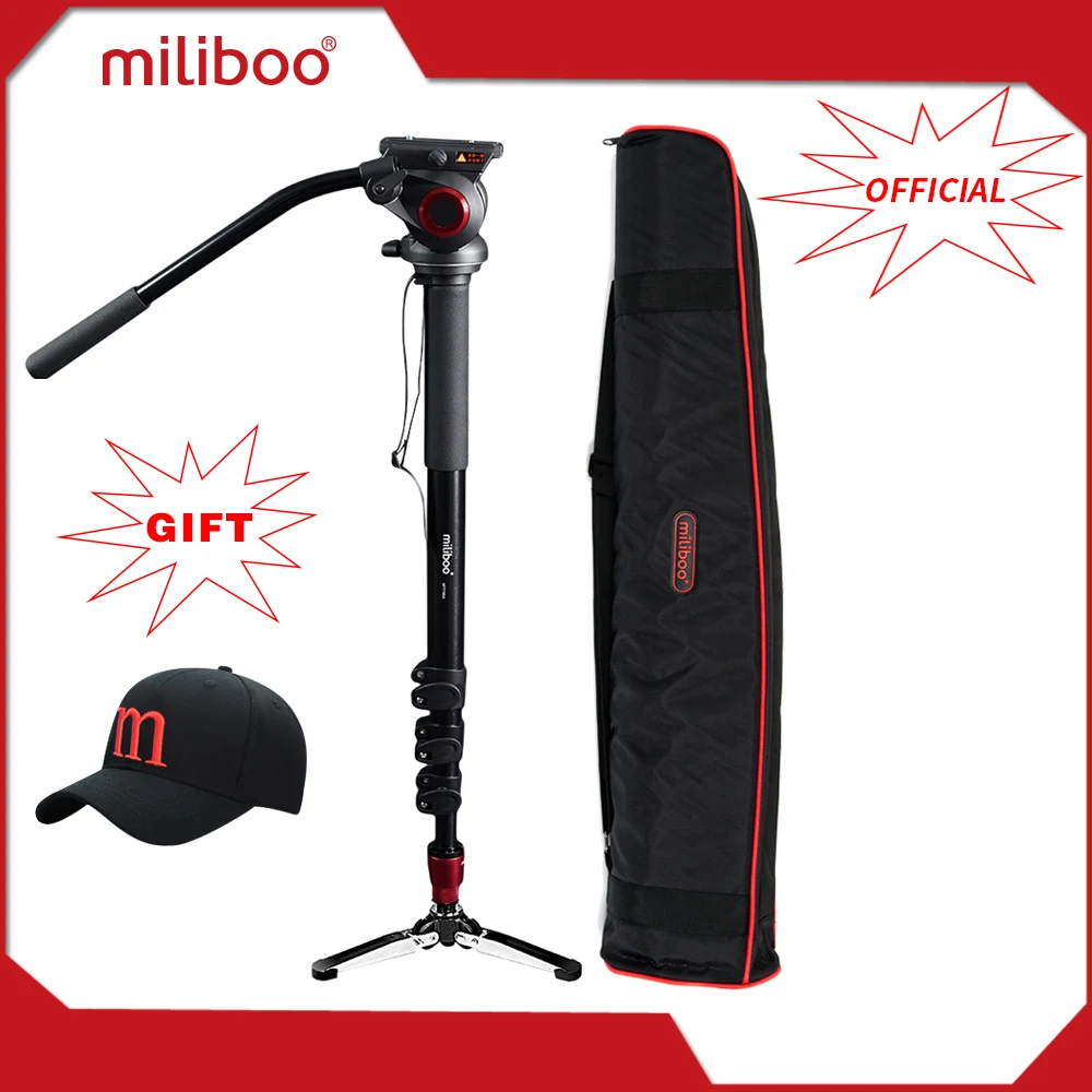 

MTT705A Aluminum Portable Fluid Head Camera Monopod for Camcorder /DSLR Stand Professional Video Tripod 72"Max Height