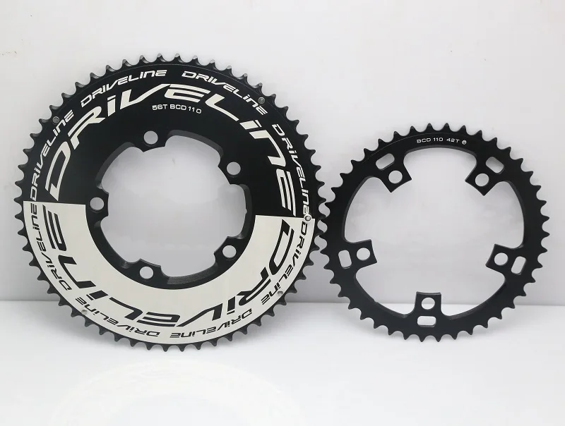 DRIVELINE CNC 56/42 road bike TT 7075 chainring 110BCDin Bicycle Crank