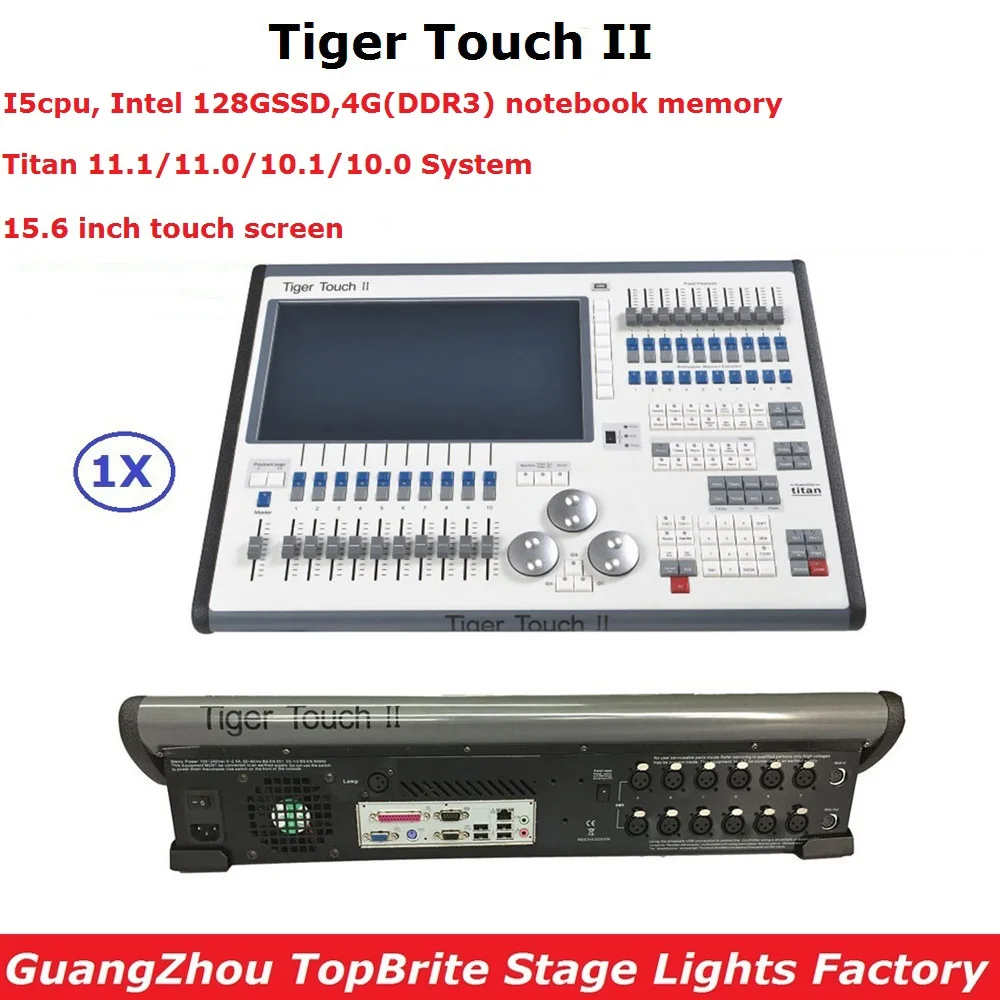 

Factory Price 1 Unit DMX Stage Controller Tiger Touch Console Professional Led Par Disco Stage Lighting Equipments With 6144 Chs